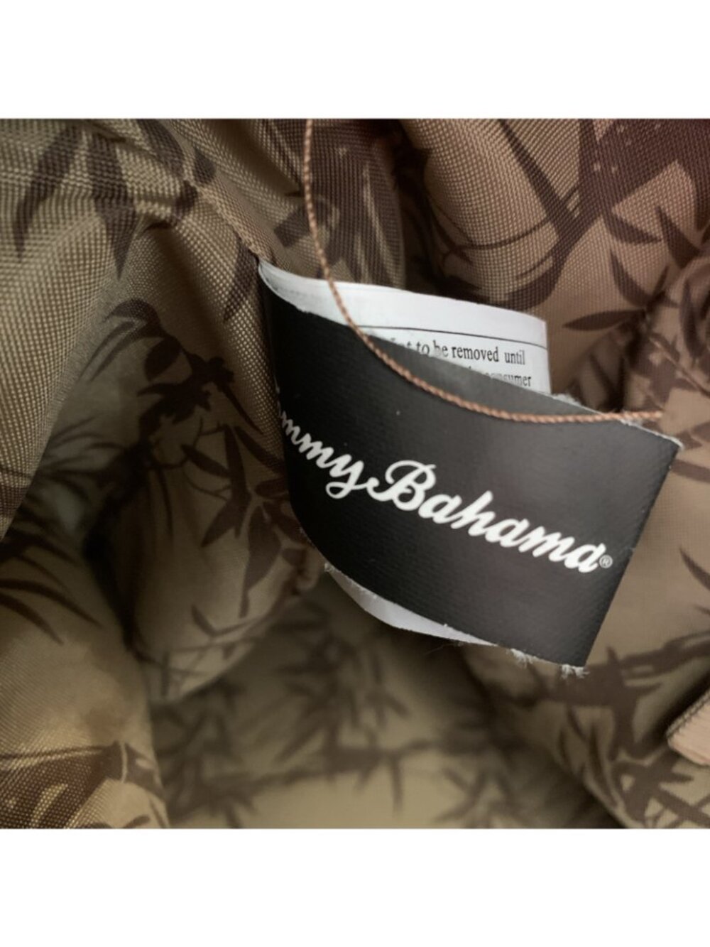 Tommy Bahama Mojito Blue Canvas Duffle Travel Bag Basketweave Trim Large - Picture 12 of 12